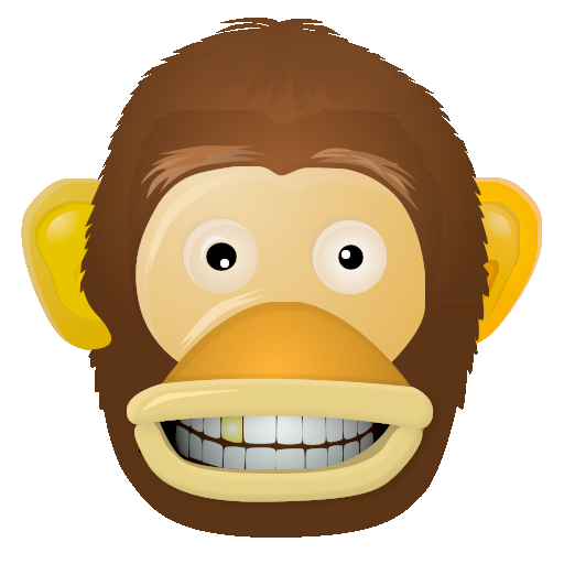Logo, an ape head